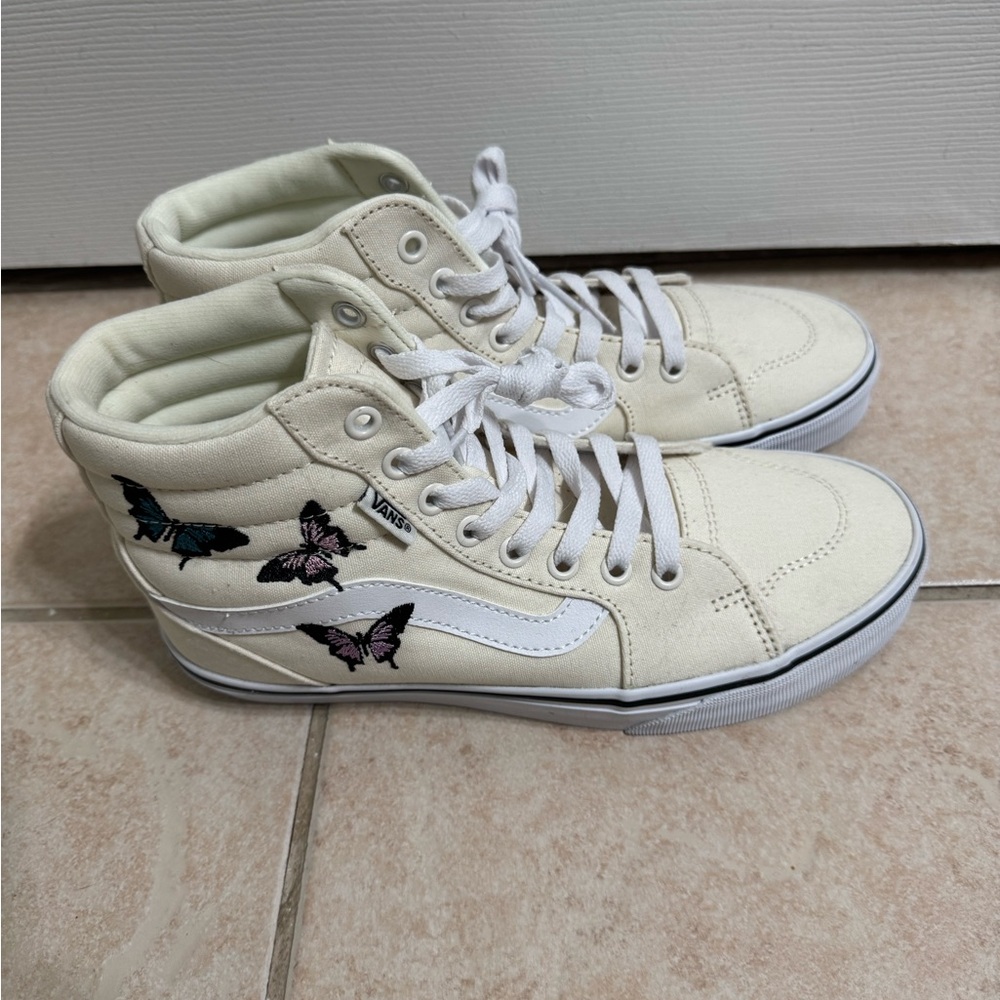 Vans Women's Cream Filmore High-Top Sneakers-NWOT